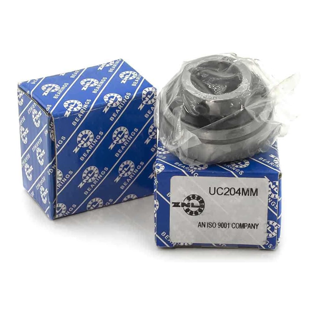 Изображение товара Подшипник ZNL UC 204 радиальный корпусной стальной закрытый 20x47 мм