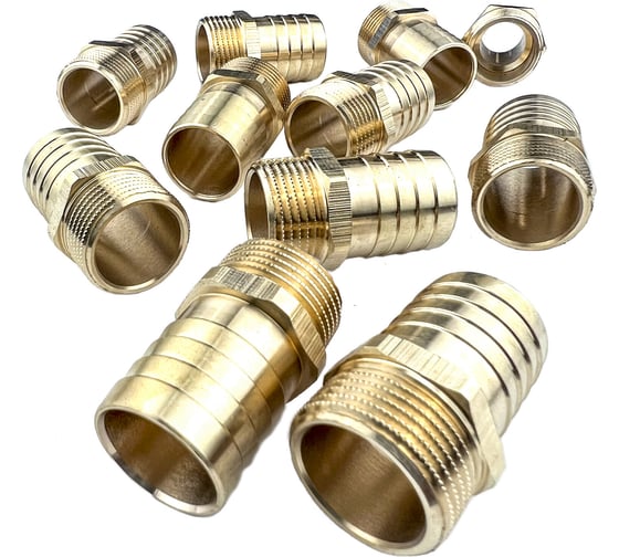 Изображение товара Штуцер для шлангов Профитт 10 шт, НР 3/4" х 25 мм 9274467