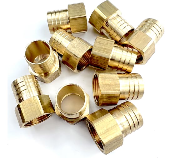 Изображение товара Штуцер для шлангов 10 шт, ВР 3/4" х 25 мм Профитт 9274573