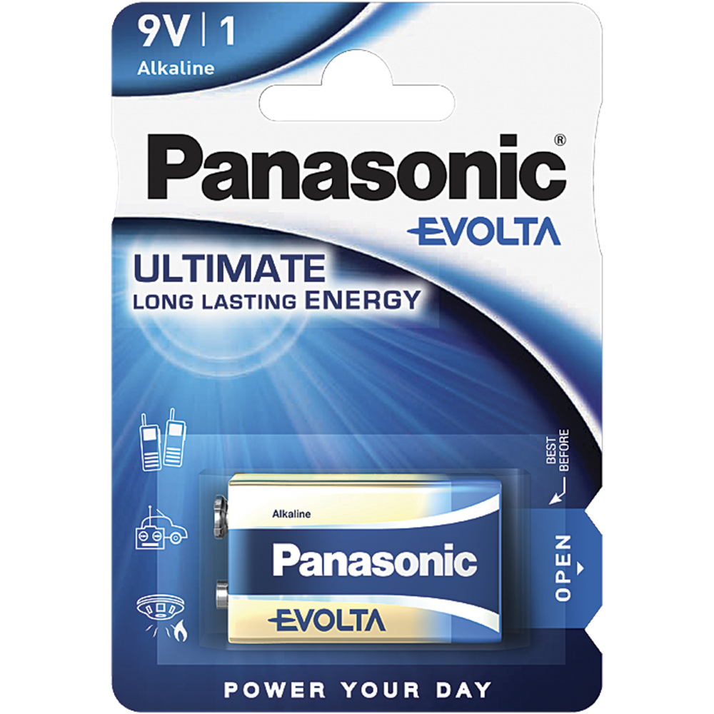 Батарейка Panasonic батарейка ergolux 9v 6lr61 6f22 zinc carbon солевая 9 в спайка 12443
