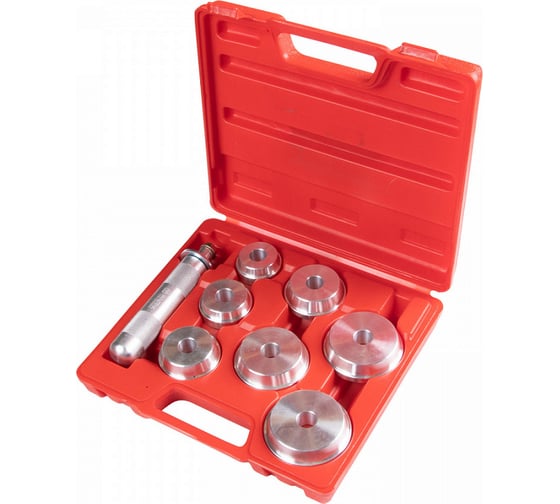 Изображение товара Набор оправок алюминиевых для подшипников МАСТАК 40-65 мм, кейс, 8 предметов 100-20008C