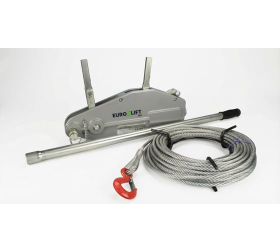 Изображение товара Ручная рычажная лебедка EURO-LIFT MTM GP-0.8 канат 20 м 00009737