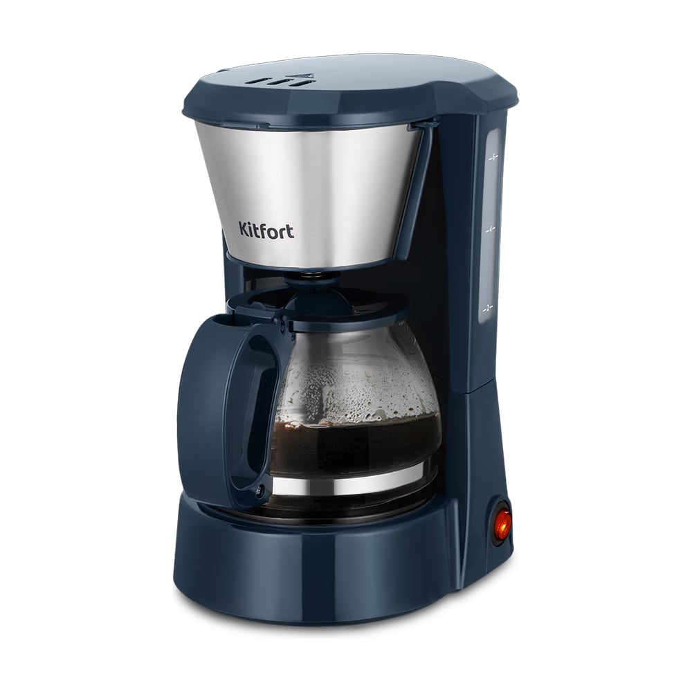 Изображение товара Кофеварка KITFORT КТ-7376 капельная для молотого кофе синяя