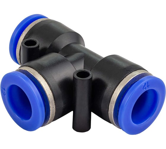 Изображение товара Фитинг T-образный Forsage для пластиковых трубок 12 мм F-SPE12(59392)