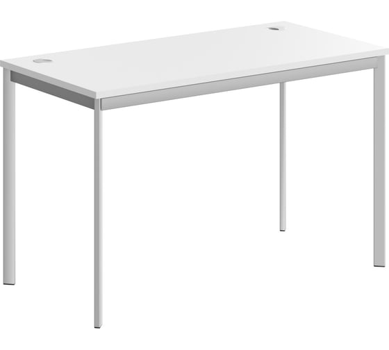 Изображение товара Письменный стол Skyland СП-2.1S белый/алюминий, 1200x600x755 мм-S 00-07024011