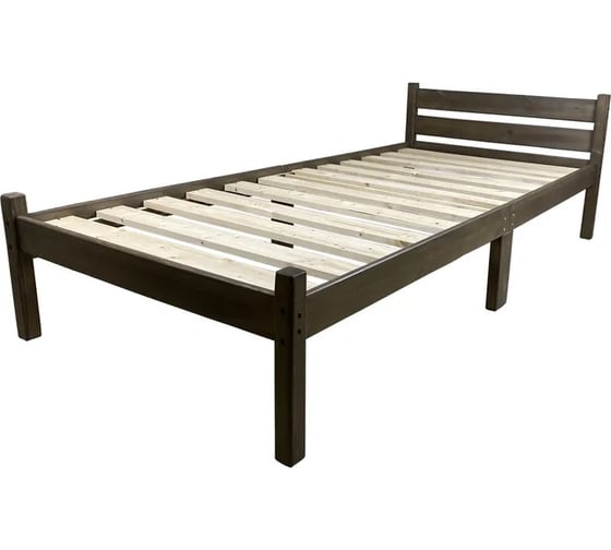 Изображение товара Кровать Solarius сосновая классика компакт, цвет венге, 70x200 см kompakt70venge