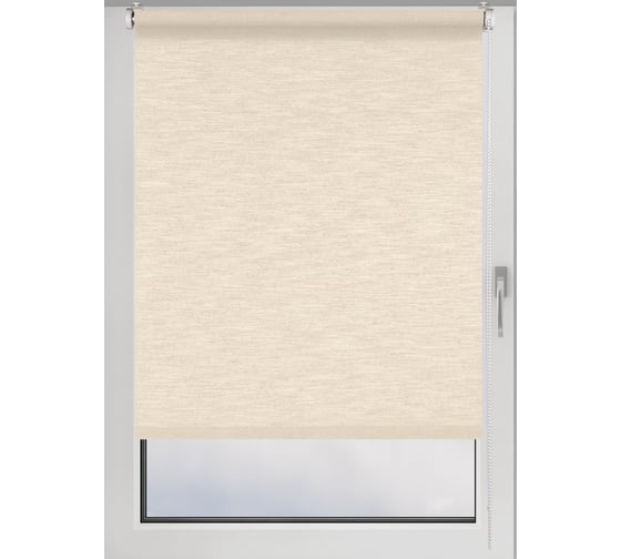 Изображение товара Рулонная штора PRAKTO Mukko 100х160 см, натуральный 6532257