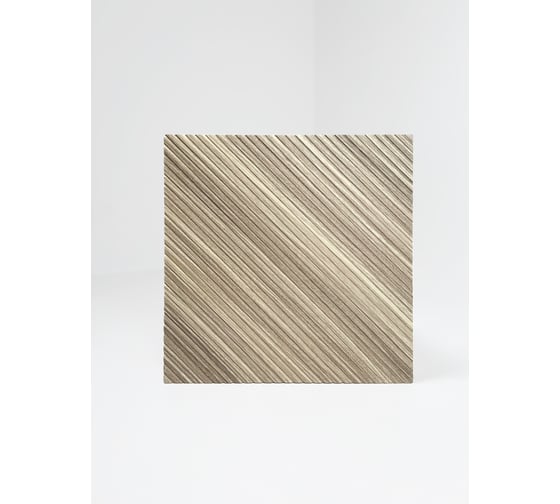 Изображение товара Панели декоративные стеновые Paneliavrora из МДФ в ПВХ пленке "Diagonal" цвет Орех светлый 4640174741086