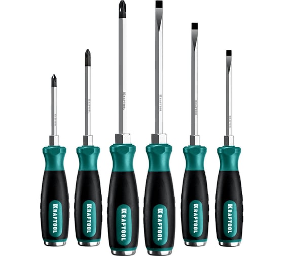 Изображение товара Набор ударных отверток KRAFTOOL Impact 6 предм. 25025