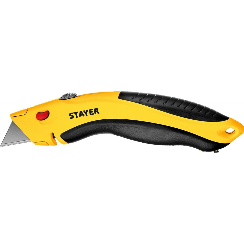 Универсальный металлический нож STAYER нож с автостопом stayer master a24 металлический универсальный трап лезвия