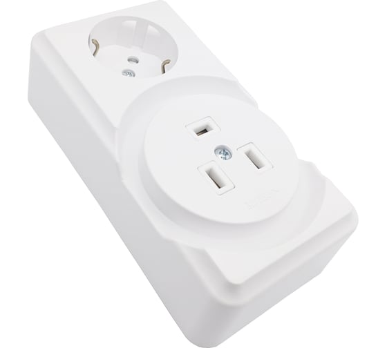 Изображение товара Розетка Bylectrica к электроплите+ 1-местная розетка с заз. контактом ОУ комбинированная БРА32-016