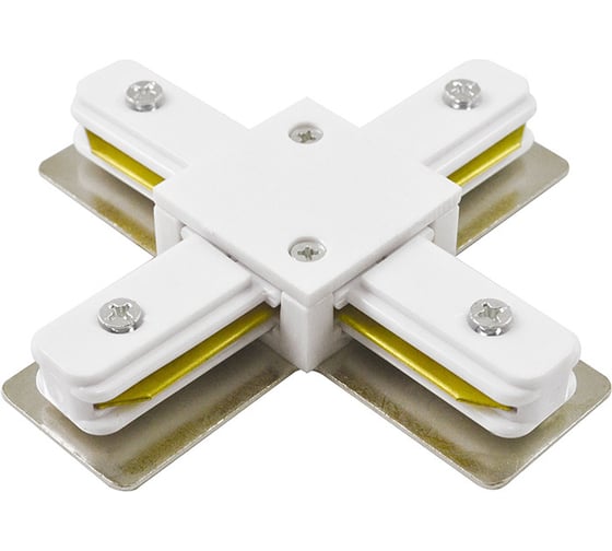 Изображение товара Коннектор Jazzway X-образный PTR CX-WH накладной/подвесной шинопровод белый 5010888