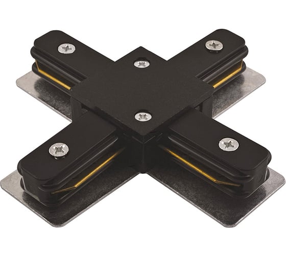 Изображение товара Коннектор Jazzway X-образный PTR CX-BL накладной/подвесной шинопровод черный 5010871