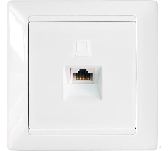 Изображение товара Розетка Bylectrica компьютерная, серия СТИЛЬ, белый, РК18-006