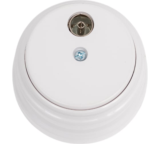 Изображение товара Розетка Bylectrica телевизионная, серия МАСТЕР, белый, ТР-5041