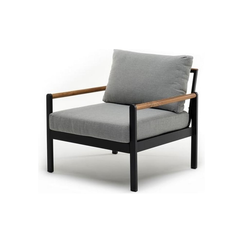 Изображение товара Кресло из алюминия Joygarden MAYA темный графит, легкое и водонепроницаемое