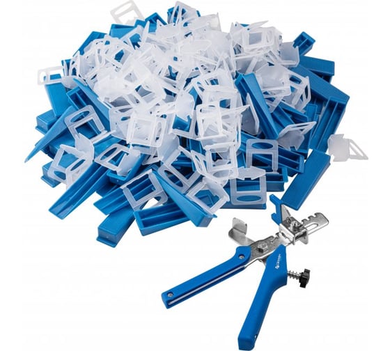 Изображение товара Скобы/зажимы для выравнивания плитки HOEGERT TECHNIK 1.5 мм, 201 шт HT3B350