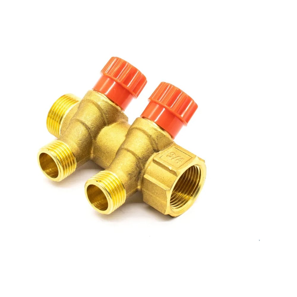 Изображение товара Коллектор с регулирующими вентилями Damento Clima под 45 3/4"x1/2" 2 выхода 016246