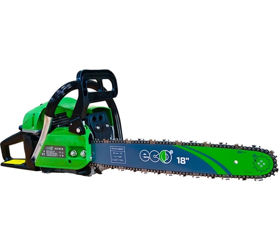 Изображение товара Пила бензиновая цепная ECO 5818 Шина 18 дюймов 0.325 1.5 64зв 2.1кВт FZ01.01.58E.000