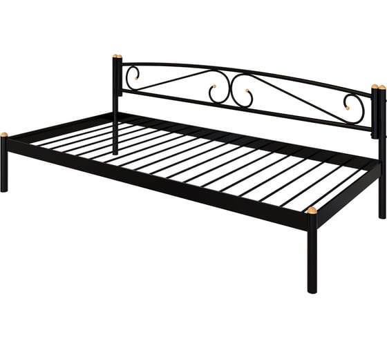 Изображение товара Тахта Дивометал Оптима 200x180 см, черный, металлическое основание 00-00005306