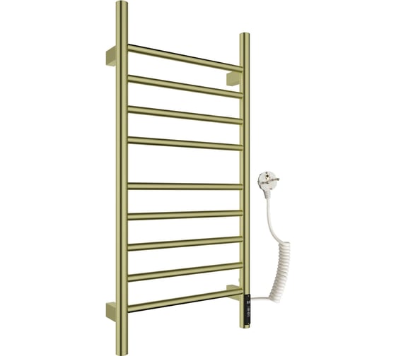 Изображение товара Полотенцесушитель электрический Wonzon & Woghand брашированное золото WW-AL409-BG
