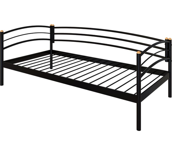 Изображение товара Кушетка Дивометал Эко 200x120 см, черный, металлическое основание 00-00004884