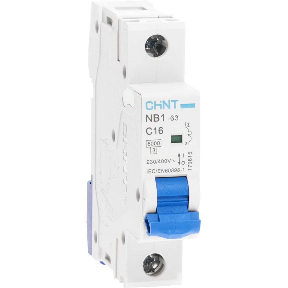 Изображение товара Автоматический выключатель CHINT NB1-63 16A 6кА 1P модульный для DIN-рейки