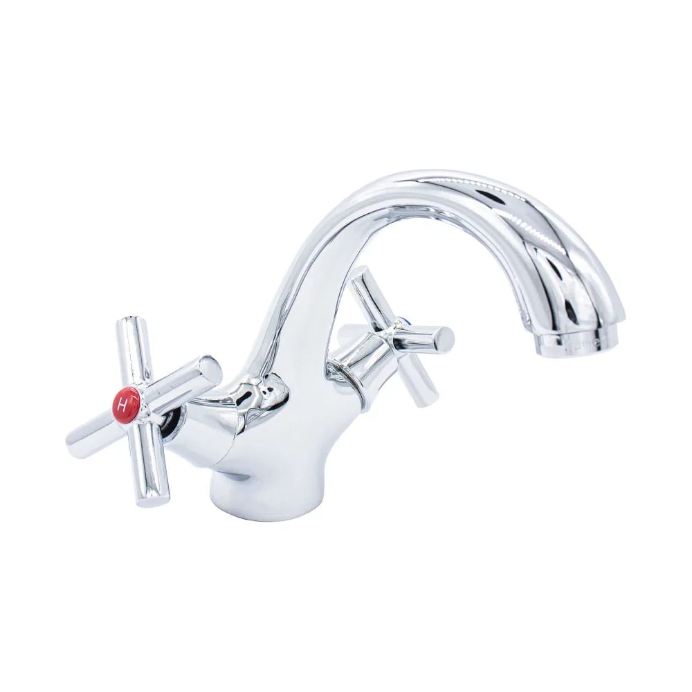 Изображение товара Смеситель для умывальника Damento PURA LA15.02, двухрычажный, хром