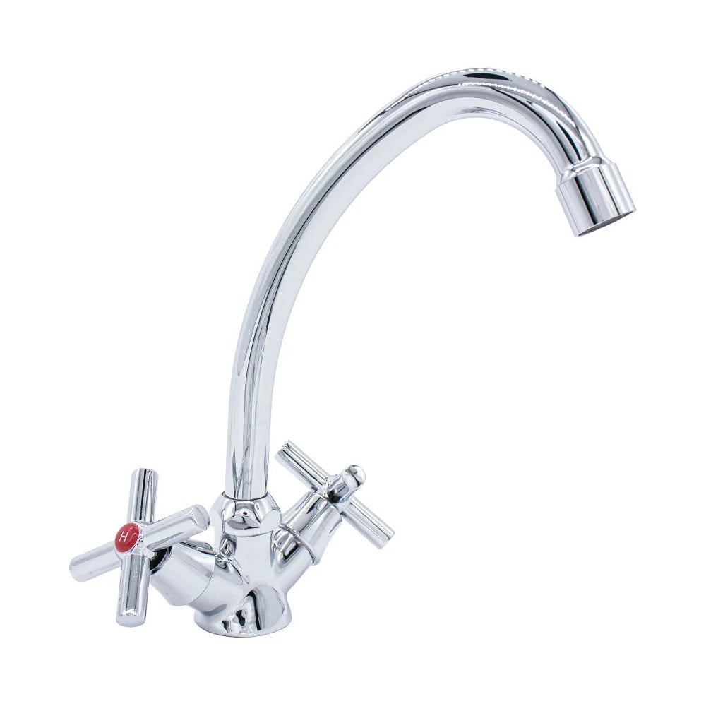 Изображение товара Современный двухрычажный кухонный смеситель Damento PURA CU17.01 хром