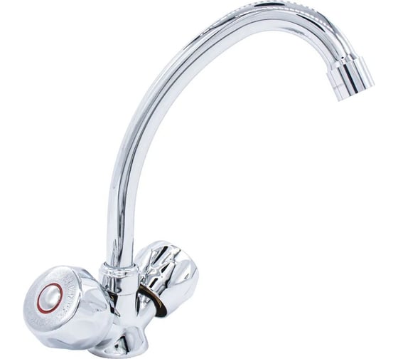 Изображение товара Смеситель для кухни Damento BELLA CU17.01, 1/2 керамика, хром, излив 335 мм, п/г (1/10) 000236