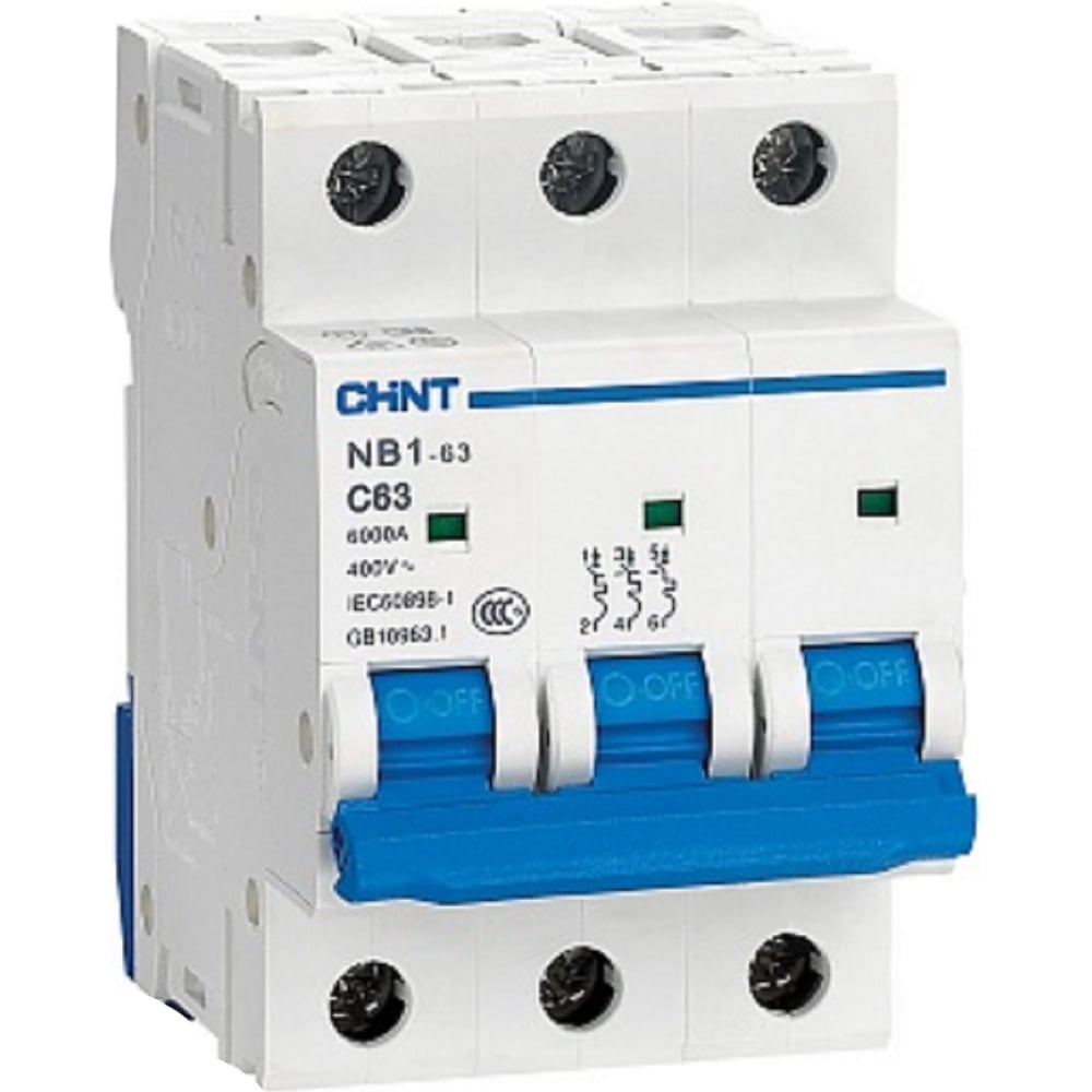 Автоматический выключатель CHINT выключатель автоматический 3п 20а 50ка nxm 63h r chint 205892