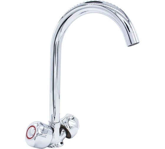 Изображение товара Смеситель для кухни Damento VENTO CU19.01, 1/2 керамика, хром, излив 440 мм, гибкая подводка 000237