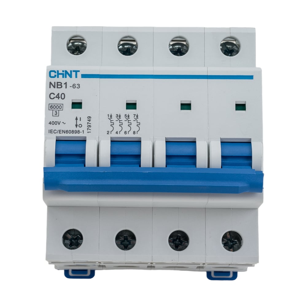 Автоматический выключатель CHINT розетка ac 30 111 с заземл контактом на din рейку r chint 775001