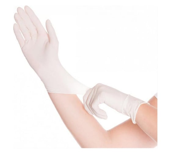 Изображение товара Неопудренные латексные перчатки EcoLat белые, 10 шт./уп., размер XS 12020/XS