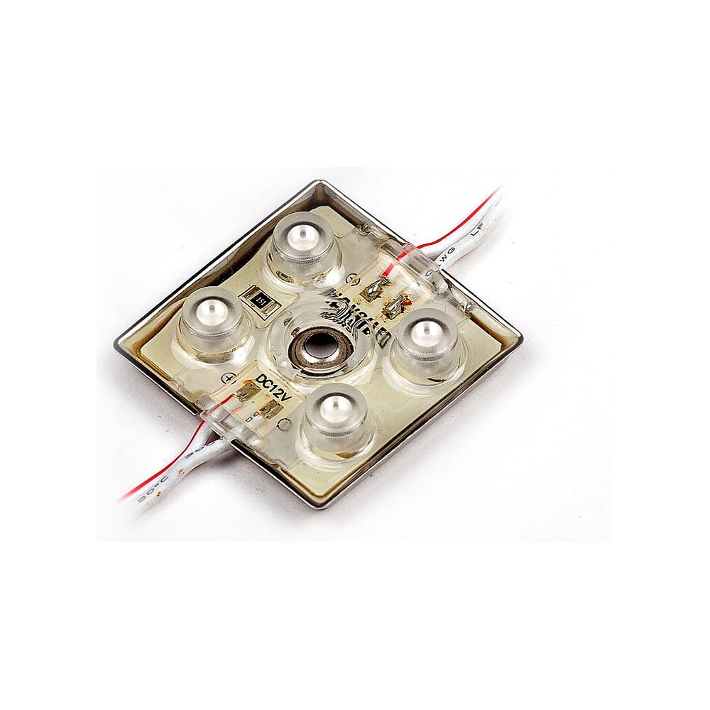 Изображение товара Светодиодный модуль MAKSILED 40 шт, 0.3 Вт, 12 В, IP67, 4smd 3528, 22лм, зеленый, ML-M4ER-L-3528-G