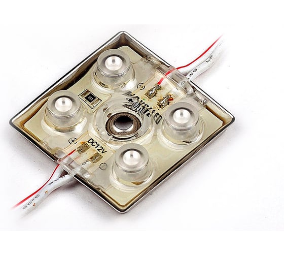 Изображение товара Светодиодный модуль MAKSILED 40 шт, 0.3 Вт, 12 В, IP67, 4smd 3528, 22лм, зеленый, ML-M4ER-L-3528-G