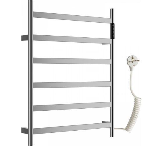 Изображение товара Полотенцесушитель электрический Wonzon & Woghand брашированный никель WW-A405-BR