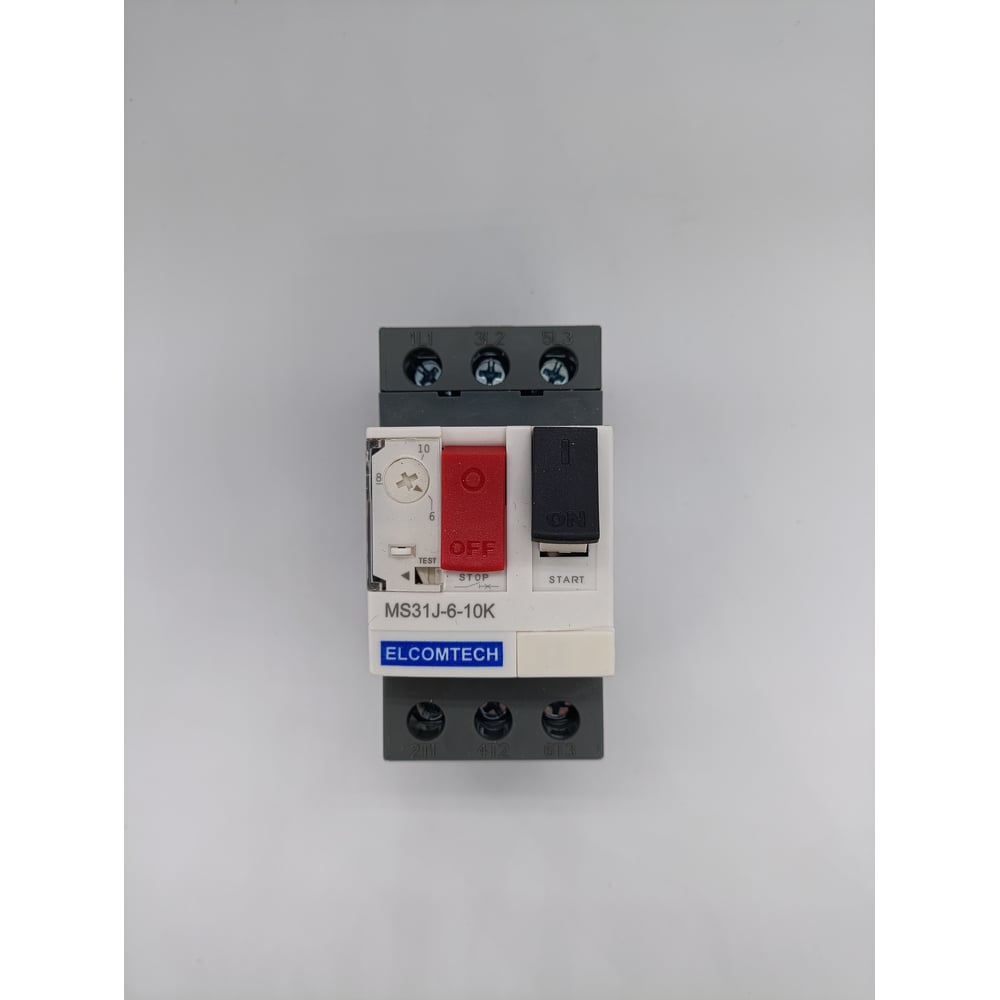 Изображение товара Мотор-автомат ELCOMTECH MS31J-6-10K 6-10А 3-полюсный 400В