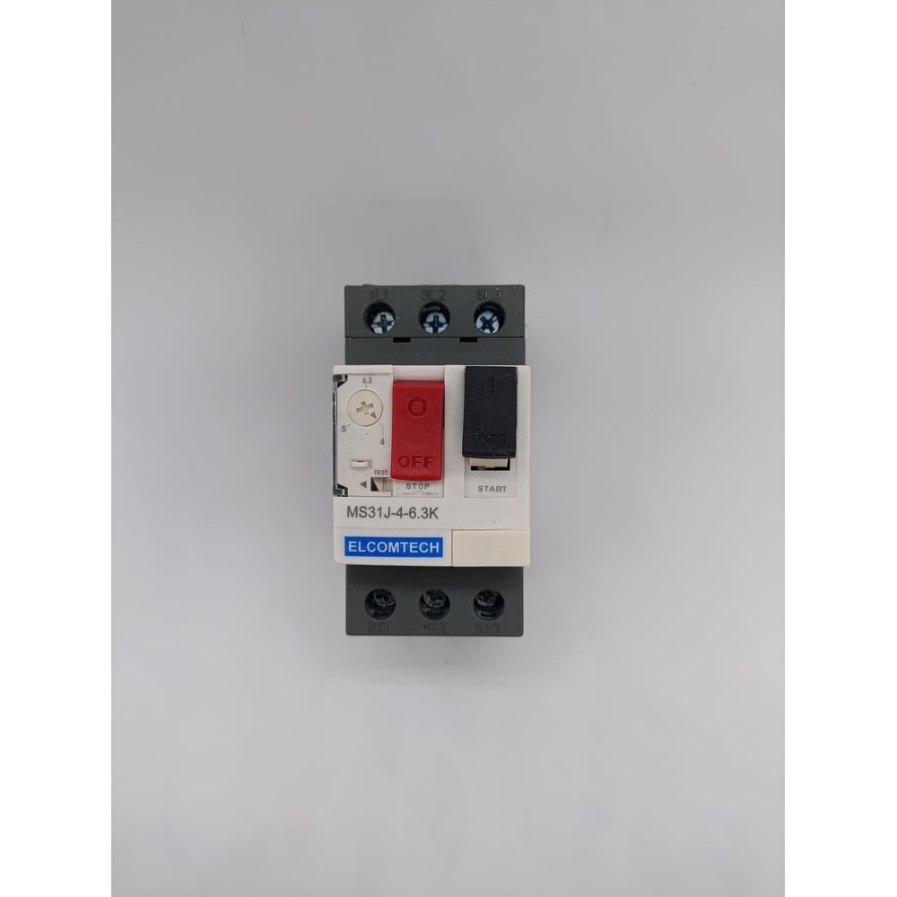 Изображение товара Электромотор-автомат ELCOMTECH MS31J-4-6,3K для автоматической защиты при перегрузках