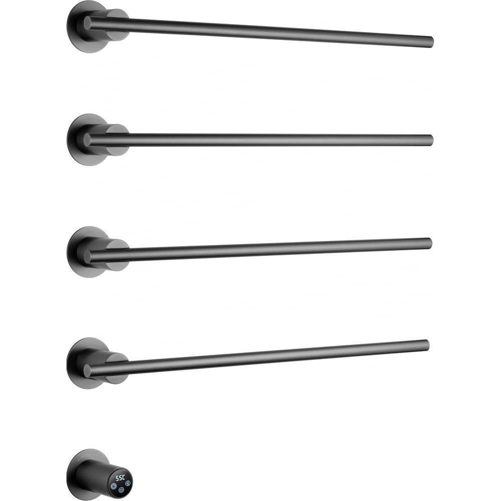 Изображение товара Электрический встраиваемый полотенцесушитель Wonzon & Woghand темный графит WW-A364-GM 56 Вт