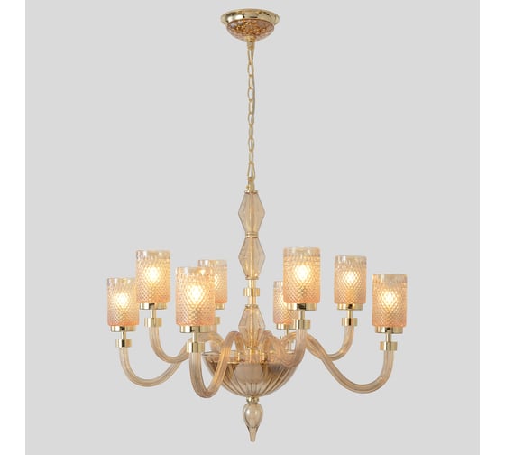 Изображение товара Подвесная люстра Crystal lux SILVESTRO SP8 AMBER