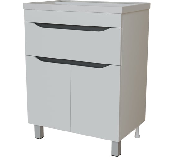 Изображение товара Тумба для ванной MIXLINE Лайн-60 1 ящик под раковину Fest-60 Sanita Lux, ПВХ 555462