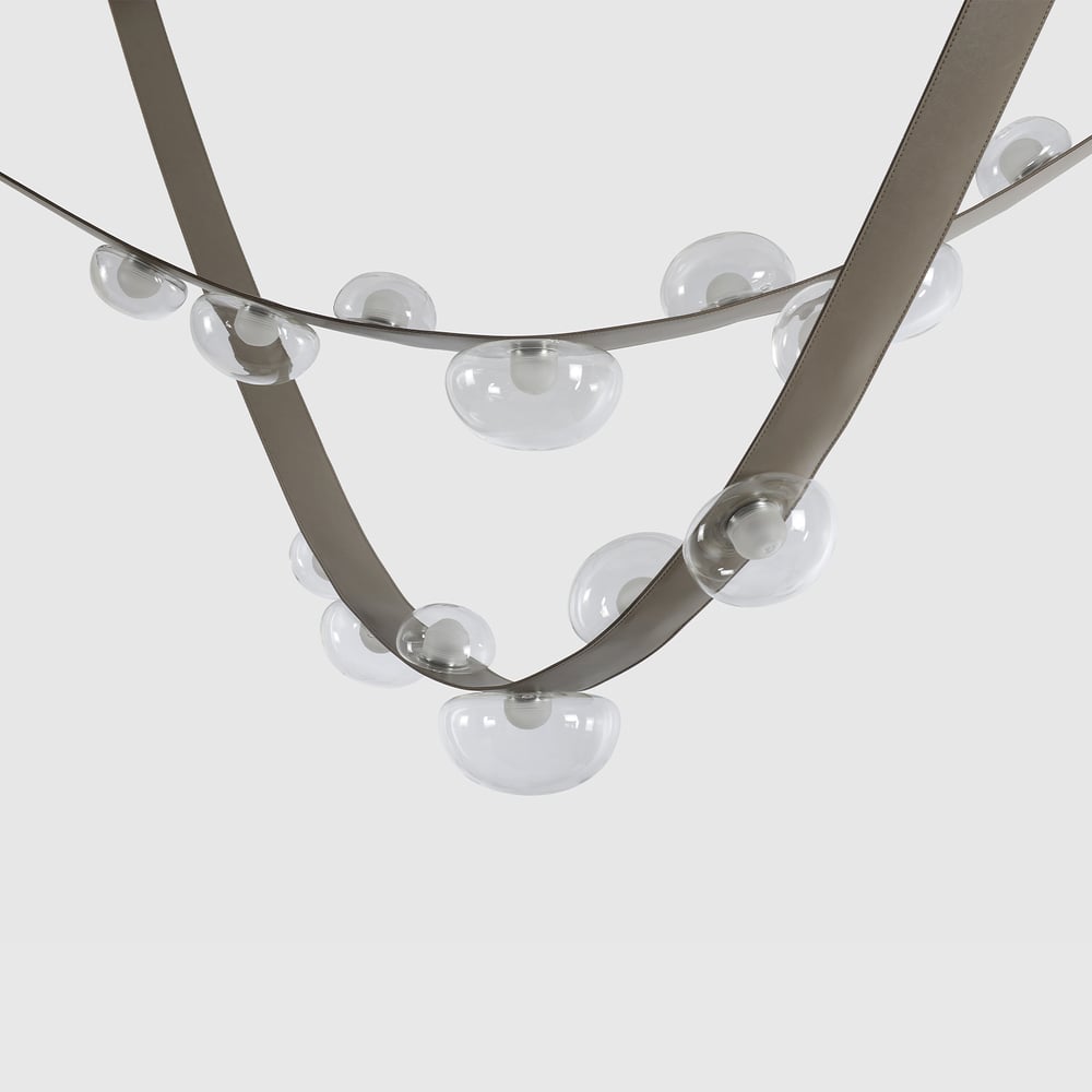 Изображение товара Подвесной светодиодный светильник Crystal lux BOSQUE SP7 L3000 GREY/TRANSPARENT современный дизайн