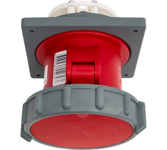 Изображение товара Встраиваемая розетка IEK MAGNUM ССИ-434 63А-6ч/380-415В 3P+PE IP67 PSN72-063-4-2-67