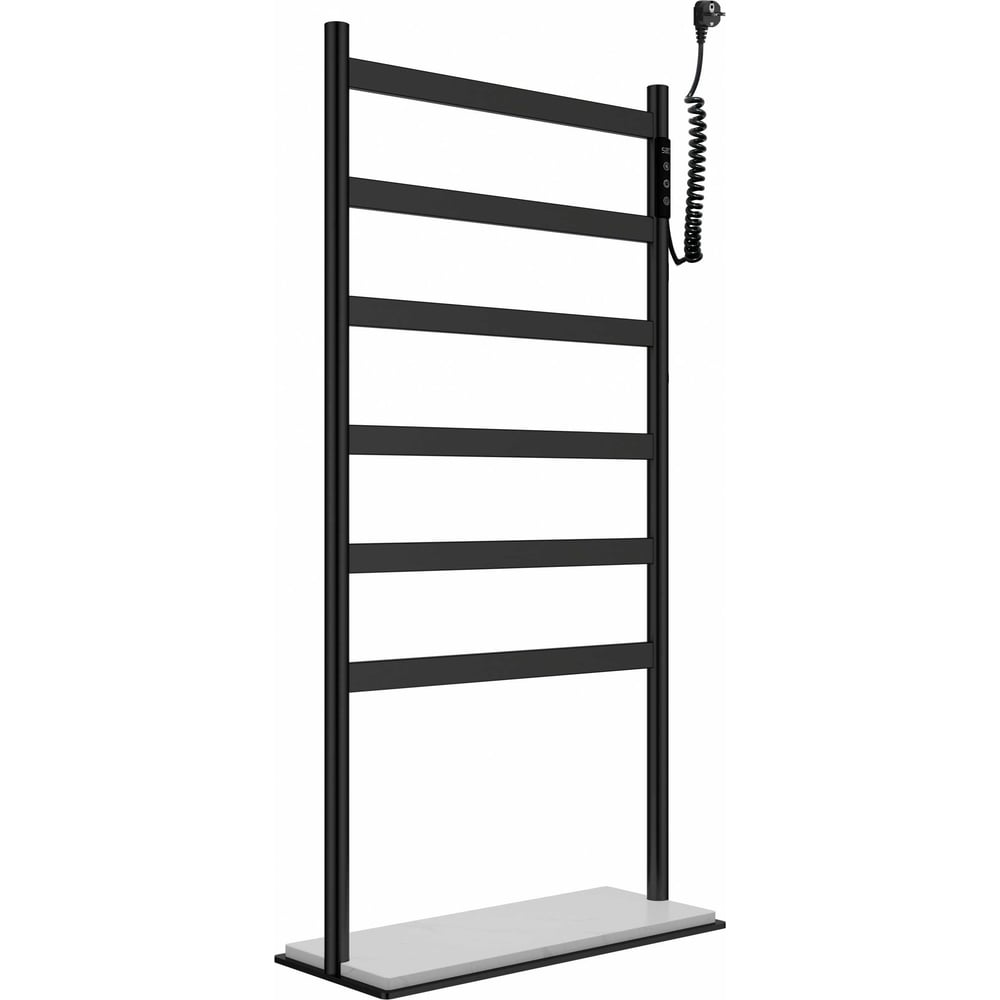 Изображение товара Электрический напольный полотенцесушитель Wonzon & Woghand WW-A406-MB черный матовый