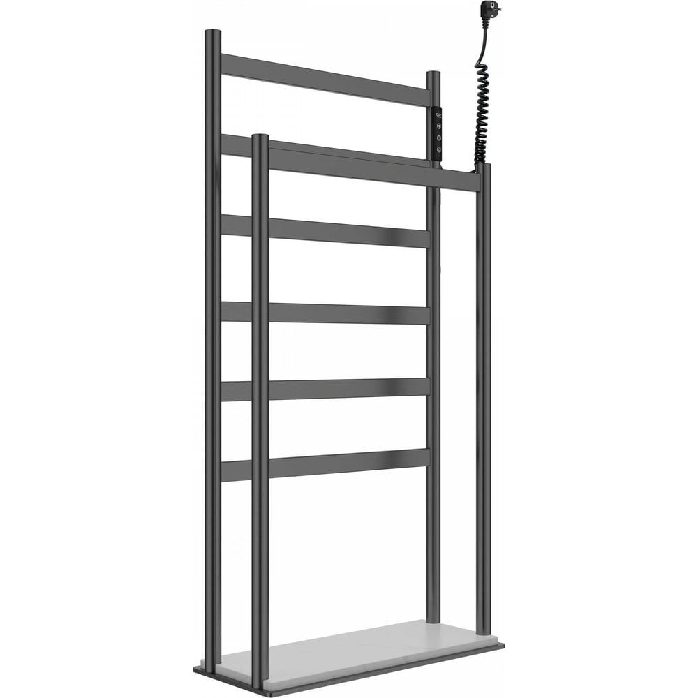 Изображение товара Полотенцесушитель электрический напольный Wonzon & Woghand темный графит WW-A407-GM