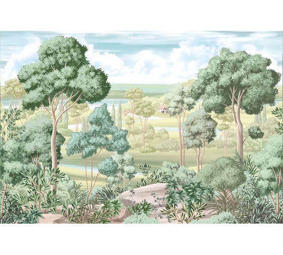 Изображение товара Фотообои ООО Ортограф ЗЕЛЕНАЯ ГАРМОНИЯ 3,93x2,7 OF_35336