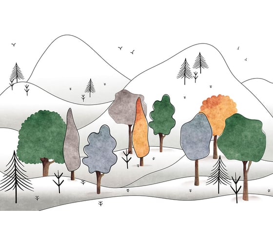 Изображение товара Фотообои ООО Ортограф ПРОГУЛКА В ЛЕСУ 3,93x2,7 OF_35278