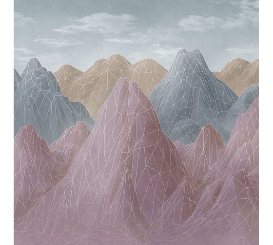 Изображение товара Фреска ООО Ортограф ЛИНИИ НА ГОРАХ Фотообои 2,96x3 OF_34576