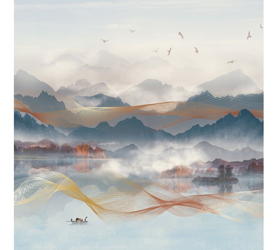 Изображение товара Фотообои ООО Ортограф ТУМАН НАД РЕКОЙ 2,96x3 OF_34536